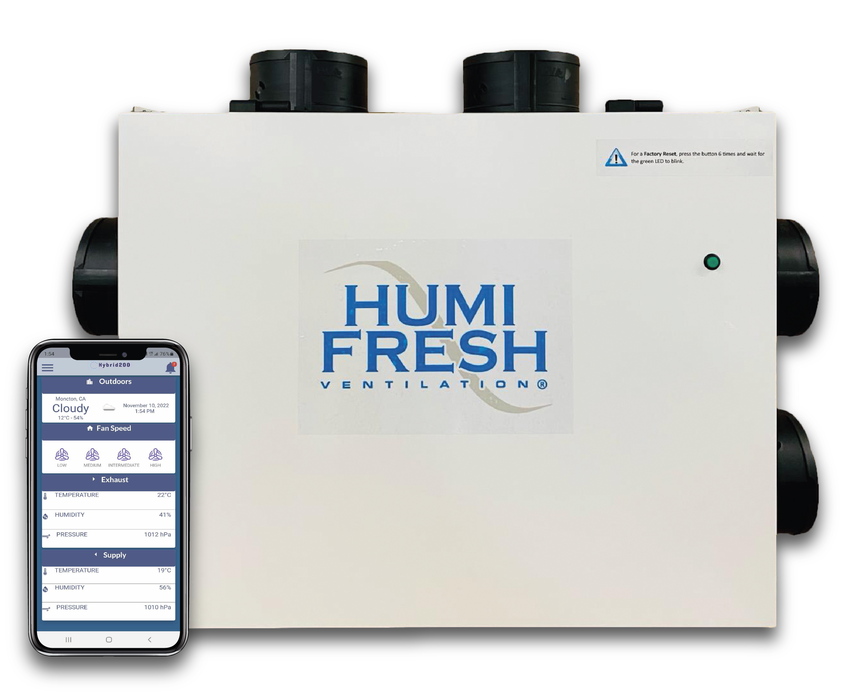 HumiFresh® Hybrid 200 - Whole Home Ventilation and Energy ... Image 1